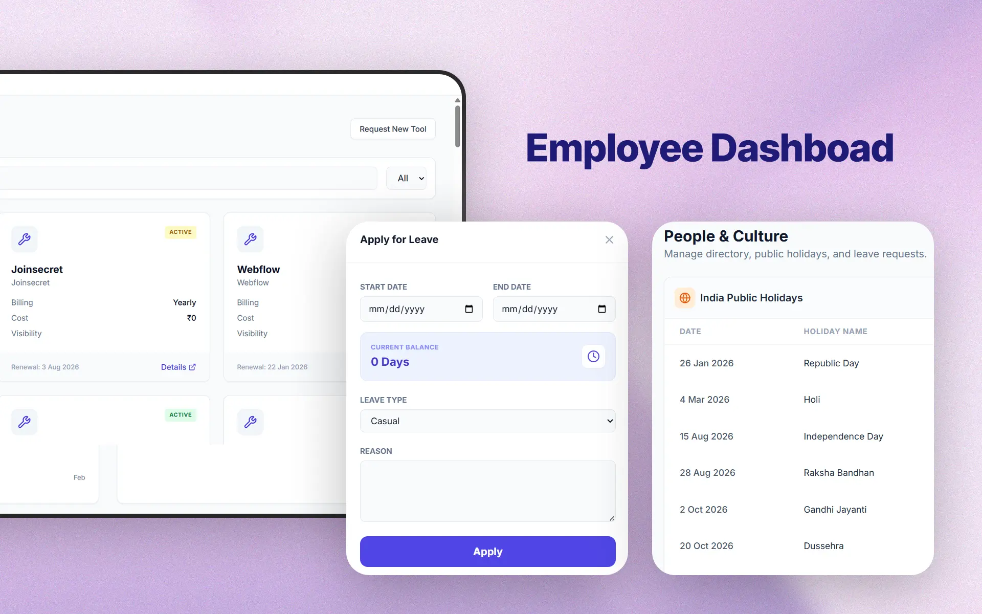 Employer Management Tool